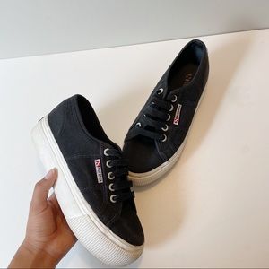 Superga 2790 ACOTW Black/White Platform